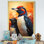 «Curious Penguins Snowy Wonders I», reproduction sur toile