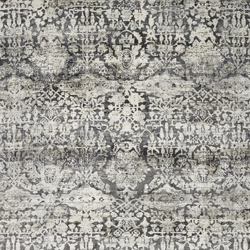3' X 5' Grey Medallion Rug