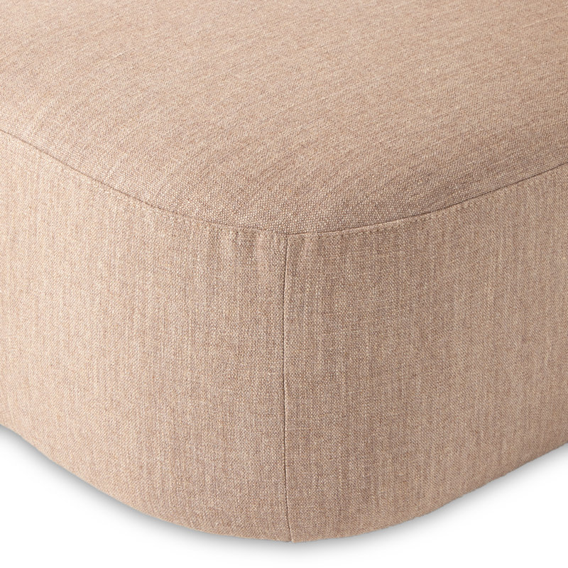 Farrah Chaise Lounge, Alcala Fawn 70% Polyester/20% Viscose/10% Flax