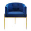 Chaises d'appoint performance en velours capitonné Savour-1940475296