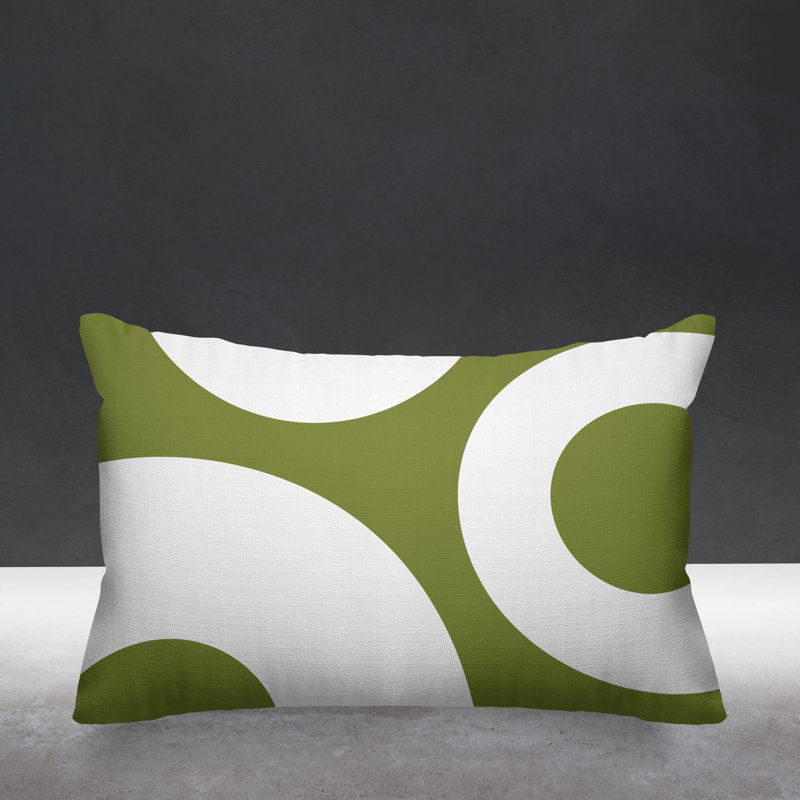 Coussin lombaire intérieur / extérieur Luella, Vert olive