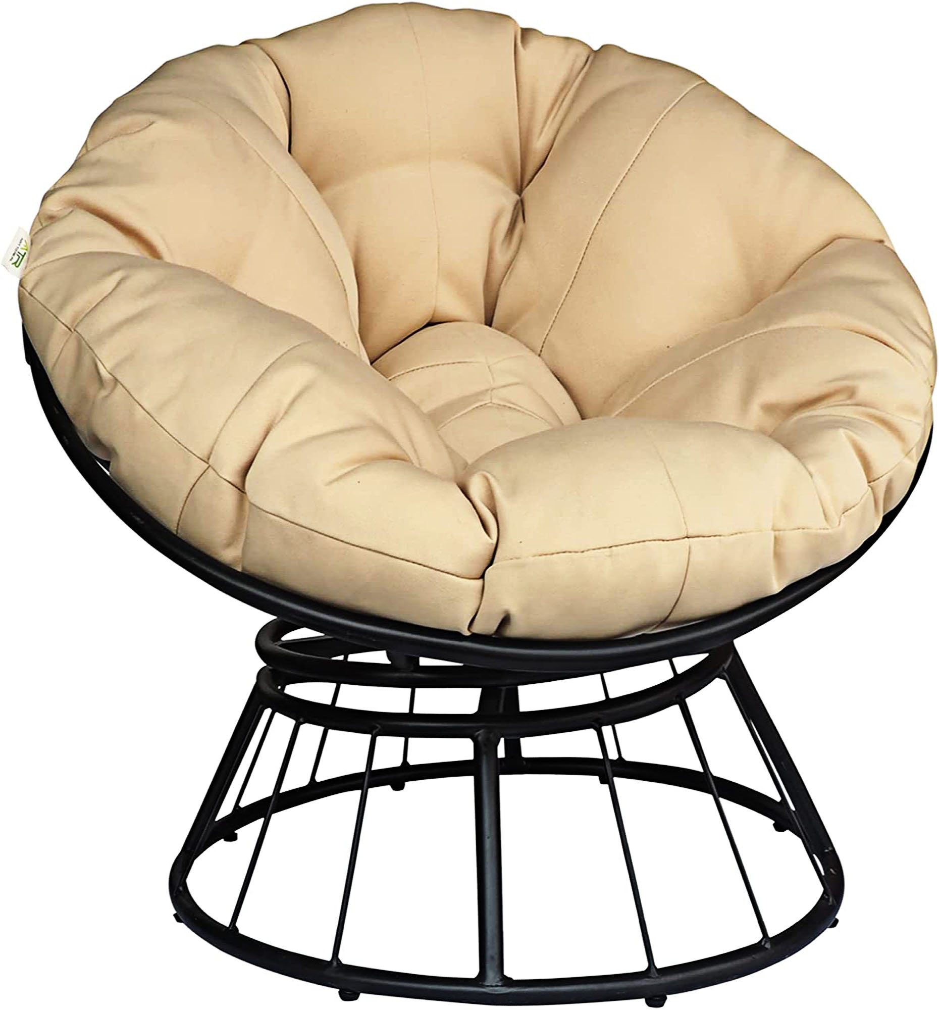 Latitude Run Aviston 35.43 Wide Swivel Papasan Chair Wayfair