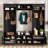 79.1"Wide Modern Hall Tree with Shoe Storage, 8 Cubbies, 7 Coat Hooks & Adjustable Shelf-39594004