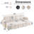 108.7" Upholstered U-Shaped Sectional Sofa Bed with Storage Pockets and USB Ports-1530706251