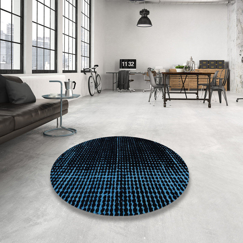 Abstract Indoor Rug, Round 6'
