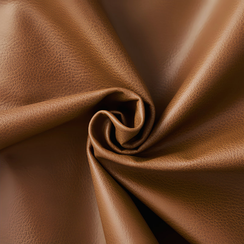 88.58''W Uphostery Sofa With Square Arm, Brown PU Leather