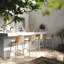 Franco 39.4'' Outdoor Bar Stool with Cushion-1573284415