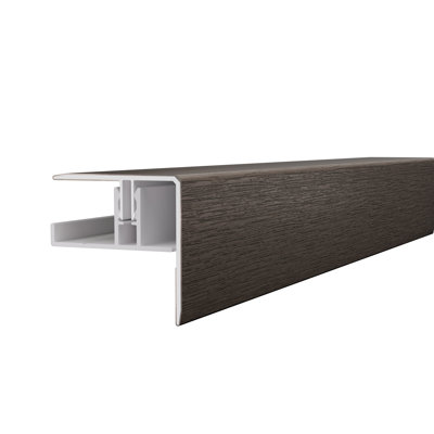 Ensemble de garniture en aluminium composite F noyer espagnol 1,81 po x 2 po x 8 pi Alusions pour planche de 0,5 po