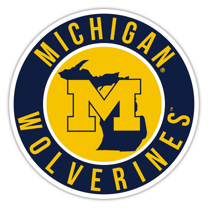Université de Michigan - ligne brillante de 16 po avec l'État