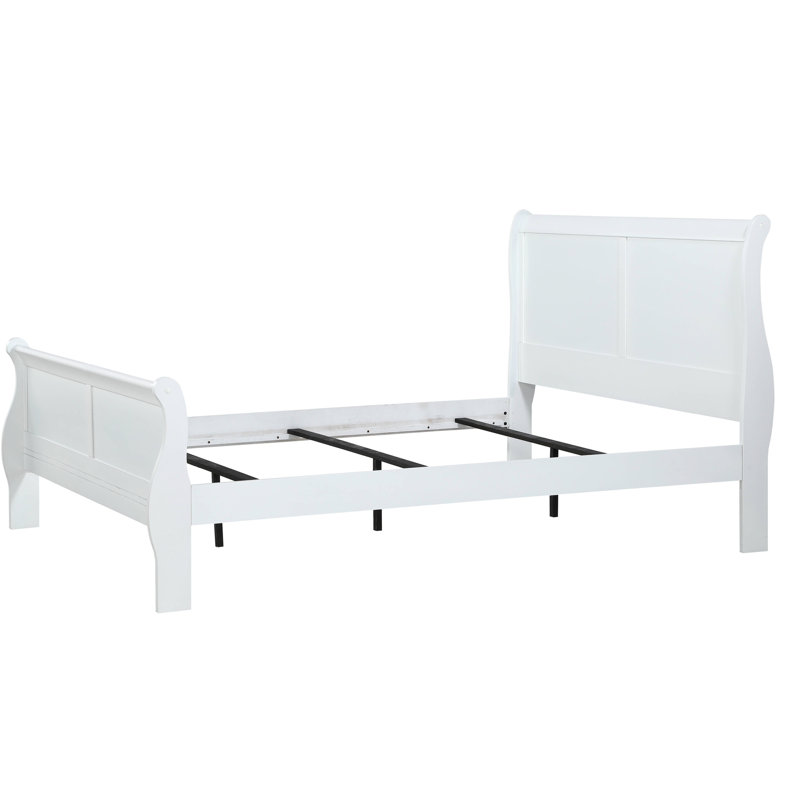 Mobilier de chambre à coucher - lit en bois massif, étalage, Lit simple, Blanc