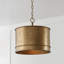 Luminaire suspendu tambour 1 lumière Fintan