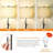 Floor Lamp For Living Room Adjustable Tall Standing Lamp, 3-Way Dimmable Floor Lamp For Bedroom Office, Black Gold Lamp With Marble Base And White Linen Shade, 6W 3000K LED Blub Included-1106407347-1106407346