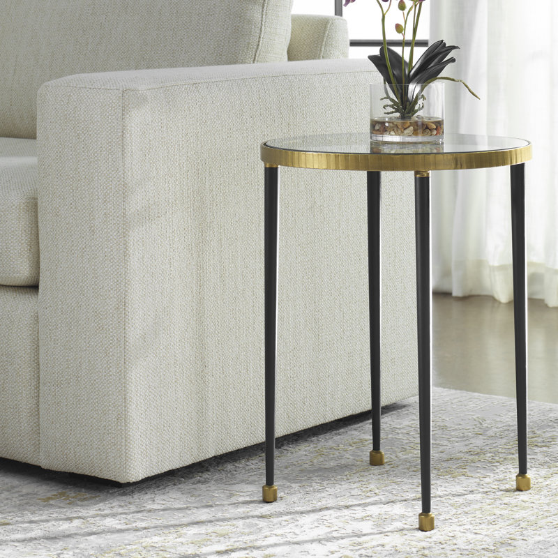Stiletto Glass End Table