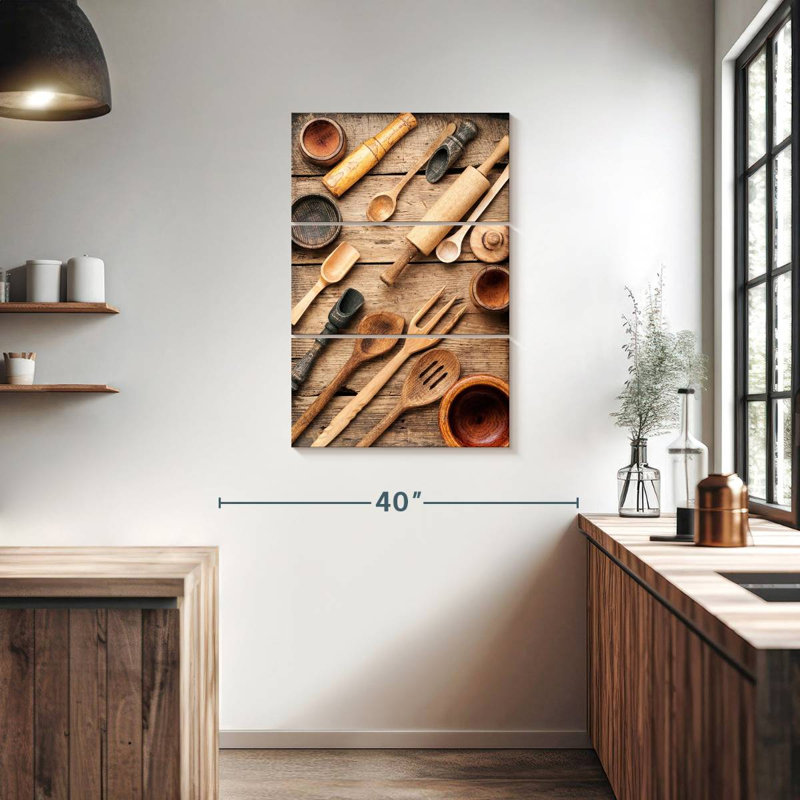 Senne Wooden Kitchenware, 38" H x 24" W