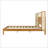 Premium Rubber Wood Platform Bed Frame, King Size with Included Headboard, Mid Century Modern Design for Elegant Bedrooms-537495736