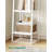 Ladder Shelf, Bookshelf Bookcase, Freestanding Corner Storage Shelve with 2 Hooks for Home Office, Living Room, Kitchen, Bedroom, Industrial-396517948-383066378
