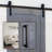Black Iron Iron Single Door Barn Door Hardware Kit Standard Single