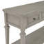 Console de style rétro classique avec trois tiroirs supérieurs et une tablette inférieure de style ouvert, table de couloir-494288988