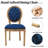 Mid-century Wood Rectangular Pedestal Dining Set with French Dininig Chair-845900162-844380192