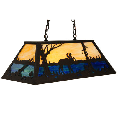 Old Forge 6-Light Pool Table Lights Geometric Pendant