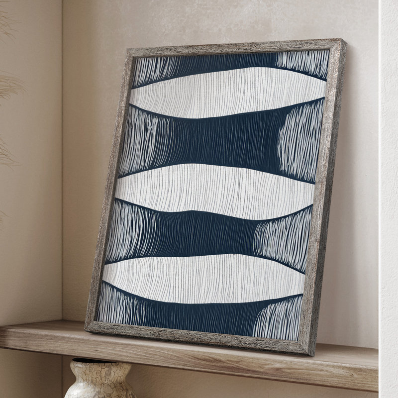 ABSTRACT Series DCCXLV, reproduction encadrée - bois massif, H 11 po x l 9 po