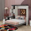 Lit escamotable double avec bureau, tablettes de rangement et armoires