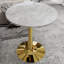 Table d'appoint ronde de style moderne minimaliste avec base piédestal effilée-1354091333-1354091328
