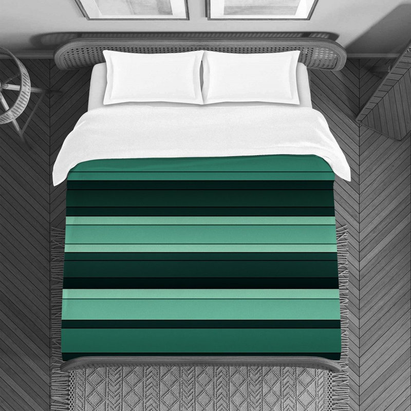 Polyester Striped Duvet Cover, Twin Duvet Cover