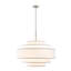 Lustre cylindrique à gradins 7 lumières 30 "Aasim-982949234