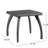 17.68"H Grey Outdoor Table With Faux Top And Iron Base For Stability Accent Patio, Built Iron,