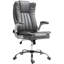 Fauteuil de direction avec accoudoirs rabattables rembourrés, chaise de bureau en microfibre à haut dossier, fauteuil d'ordinateur pivotant à hauteur réglable et fonction d'inclinaison-1790733890