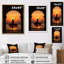 «Elegant Dancing Sunset Silhouette», reproduction sur toile-520555150-520555146