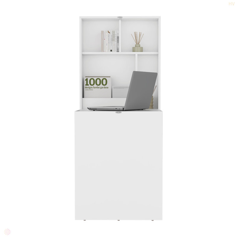 33" Wide  X  23" Deep Folding Table With Four Shelves, Floating Table, Retractable Table, Floating Desk, Ironing Table