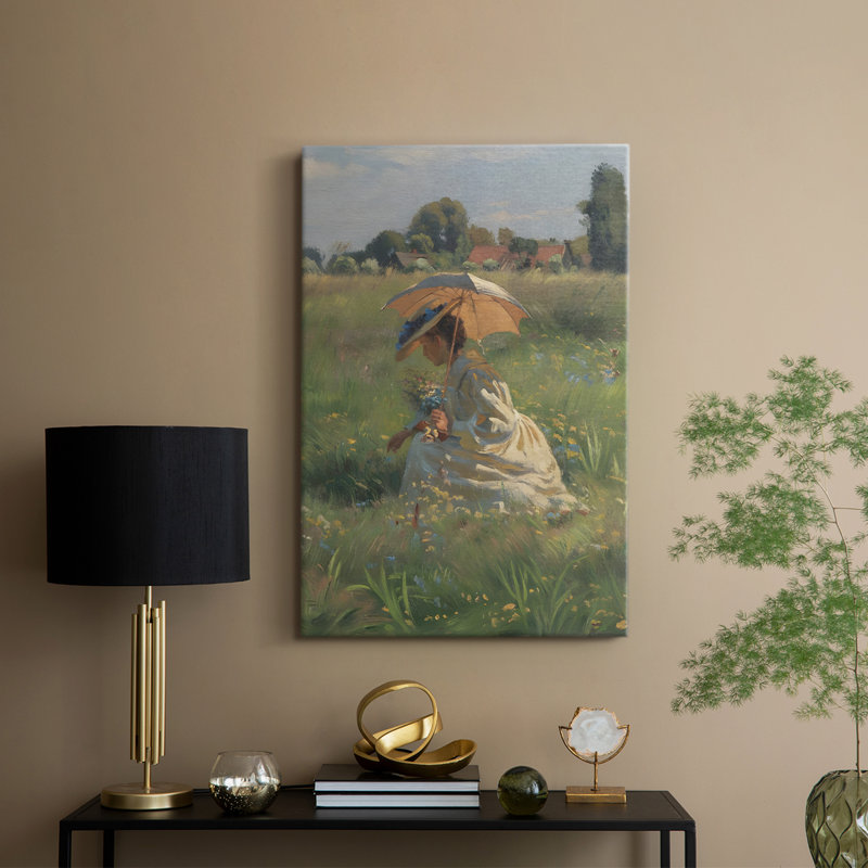 Paysage rétro CLXIV - galerie Cavas, H 18 po x l 12 po