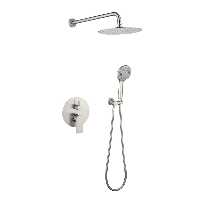 All-In-One Kit with Rough in-Valve, Brushed Nickel