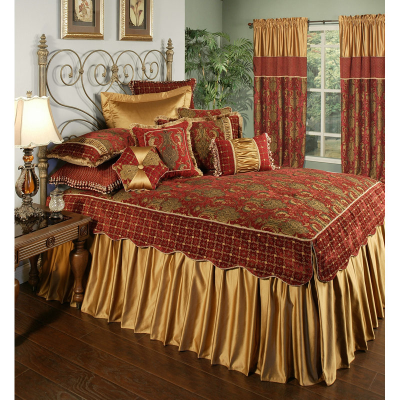 Montecito Pleated Wrap Around Bed Skirt, Queen