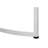 Stylish Living Area Table With White Laminate And Grey Metal Legs Room Base