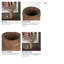 Petit pot en bois brun Arvind-1065935254