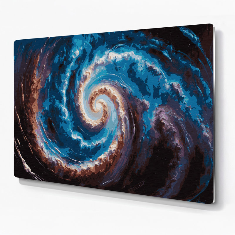 Art mural en métal mauve, 8" H x 10" W