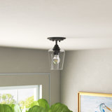 Glass Semi Flush Mount