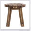 Table d'appoint ronde P16 x 16 po, fabriquée en 100% acacia massif Conception pratique et moderne, matériaux de haute qualité, centre de salon