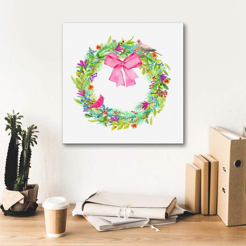 «Merry Meta Wreath» par Art Licensing Studio, art mural sur toile