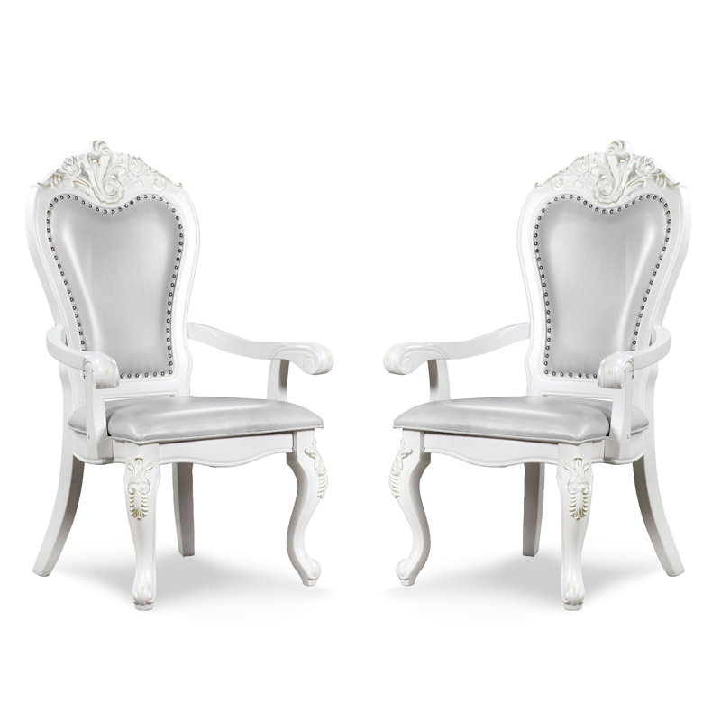 Fauteuils Roslindale, Gris, Blanc
