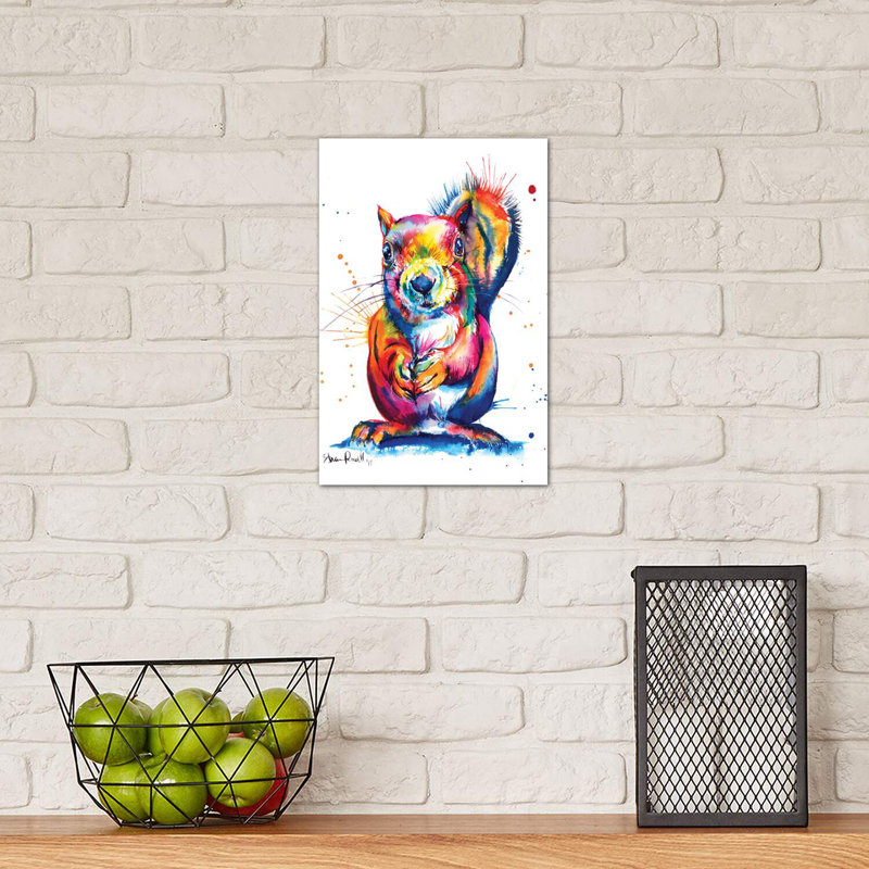 Squirrel by Weekday Best - Wrapped Canvas Print, 101.6 cm H x 66.04 cm W x 1.91 cm D