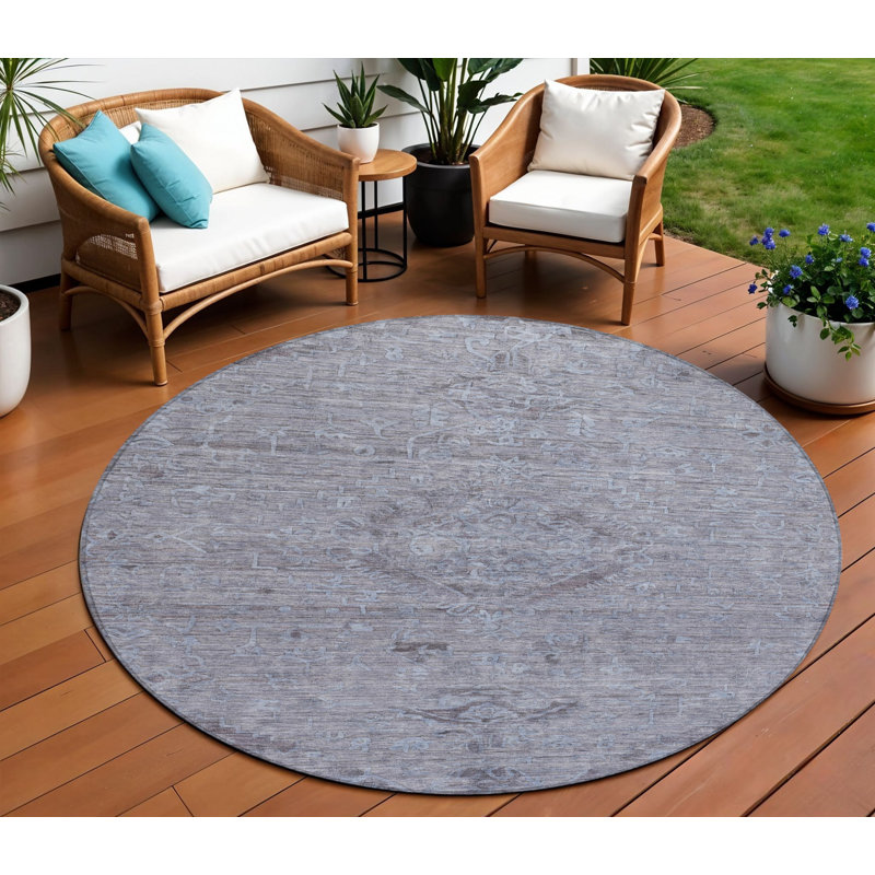 Tapis d'intérieur rond 8 po