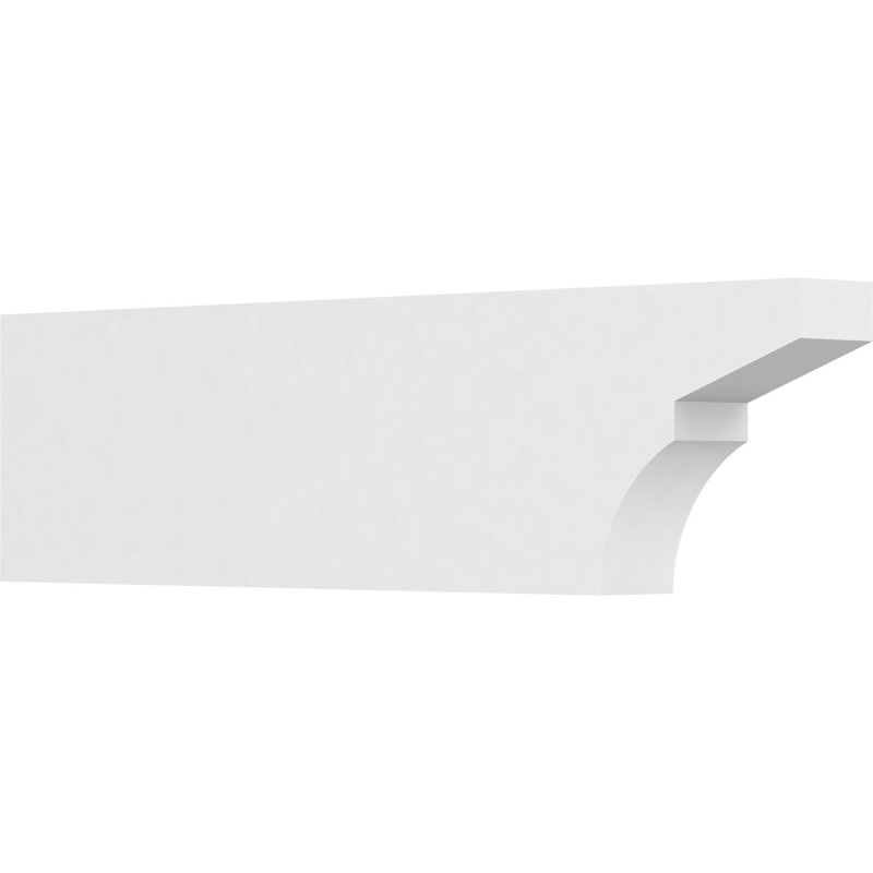 3"W x 8"H x 30"L Standard Monterey Architectural Grade PVC Rafter Tail, 8"H x 3"W x 30"D