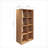 8-Cube Storage Organizer with Open Back Shelves, Modern Walnut Brown Bookcase for Home Office | MDF &amp; Particleboard-723955287