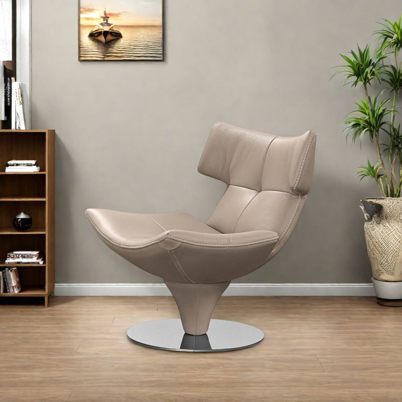 Chaise ergonomique à colonne vertébrale, Similicuir beige