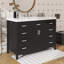 Meuble-lavabo de 48 po avec lavabo intégré, lavabo simple avec 2 portes, 8 tiroirs et fermeture silencieuse-677140762