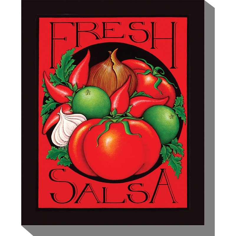 Salsa, impression sur toile tendue encadrée